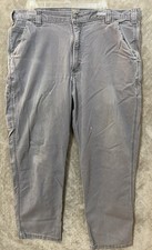 Carhartt Relaxed Fit Pants Size 38x32 Gray Work Straight Leg Grey 102291 039
