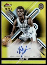 Kok Yat /50 2022-23 Topps Finest Overtime Elite Gold Auto Auto #FA-KY