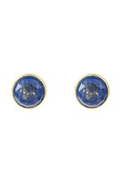Latelita M Kreis Edelstein Ohrringe Gold Lapislazuli