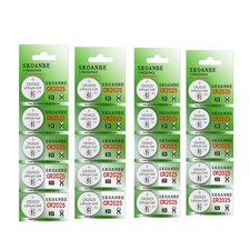 SKOANBE 20Packs CR2025 2025 3V Lithium Battery 100Packs