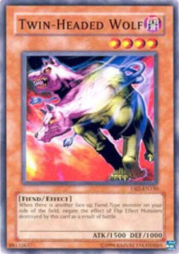 Twin-Headed Wolf - DB2-EN130 - Common - Unlimited Edition - YuGiOh - Picture 1 of 4