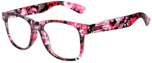 Flower Sheila Sunglasses Frame 3001P 001 Unisex Black Square  display picture 1