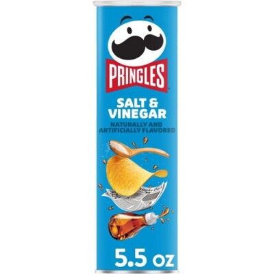 Pringles Salt & Vinegar Potato Crisps Chips