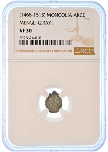 1468-1515 Mongolia Akce Mengli Giray I NGC VF 30