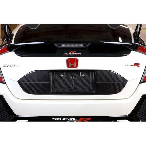 Respaldo trasero de matrícula de fibra de carbono APR para Honda Civic Type R FK8 2017-2021 - Imagen 2 de 4