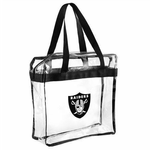 Meets Stadium Security Reqs Oakland Raiders CLEAR Messenger Tote Bag Purse
