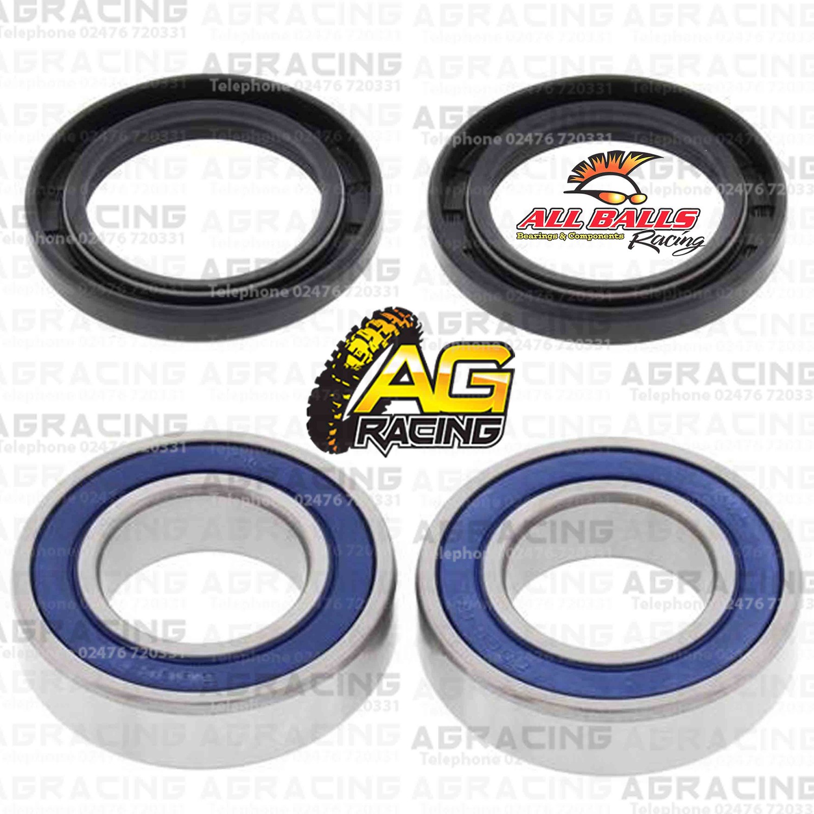 All Balls Front Wheel Bearings & Seals Kit For Kawasaki ZX 10R 2015 15