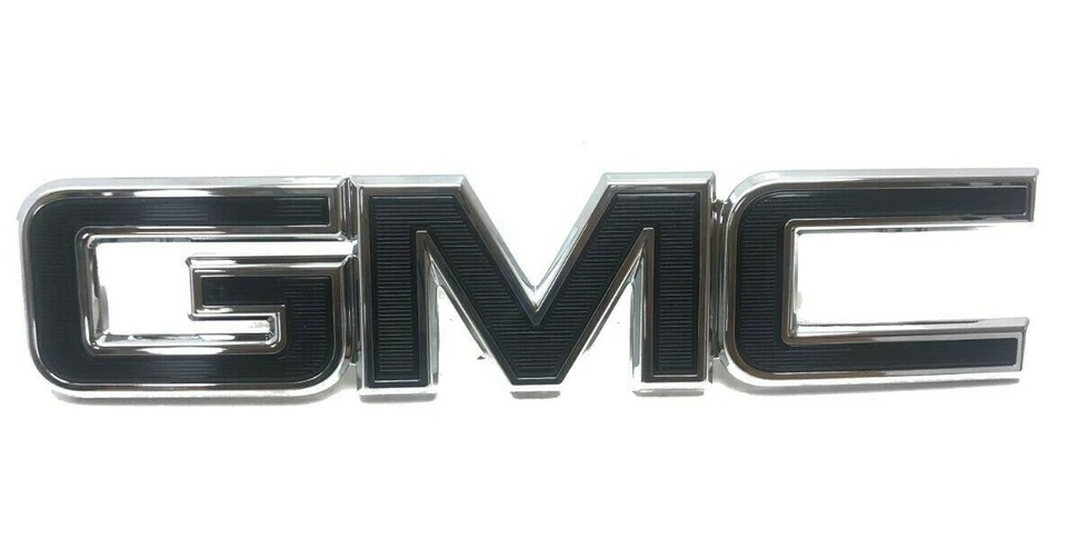 Juego de emblemas delanteros y traseros GMC Canyon 2015-2019 negro/cromo OEM 84380554 Foto 4 de 4