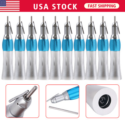 1/5/10Pcs Dental Surgical Straight Handpiece 1:1 With External irrigation Pipe