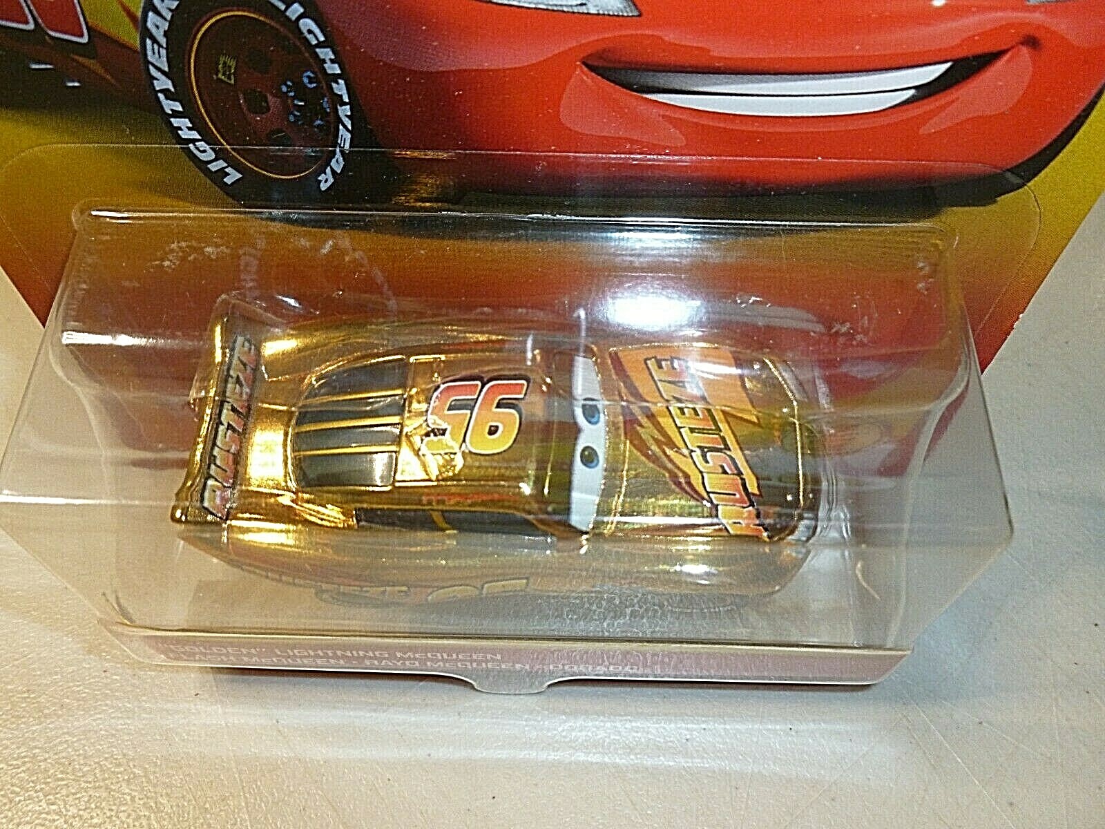 Disney Pixar The World of Cars Golden Lightning McQueen Golden Edition New  887961970890