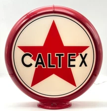 CALTEX 13.5" Gas Pump Globe - SHIPS FULLY ASSEMBLED! MADE IN USA!!