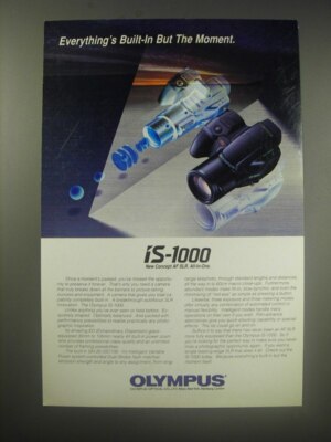 1990 Olympus is-1000 Camera Ad - Everything's built-in but the moment
