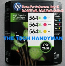 3-PACK HP GENUINE 564XL COLOR INK NO RETAIL BOX DESKJET 3520 3521 3522 3525