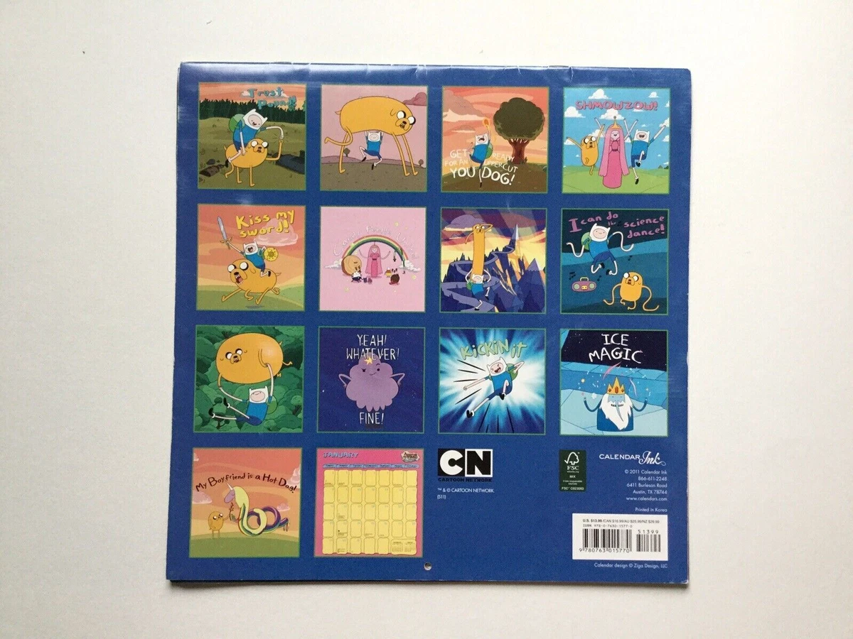 New Cartoon Network Adventure Time With Finn And Jake Year 2012 Calendar | eBay