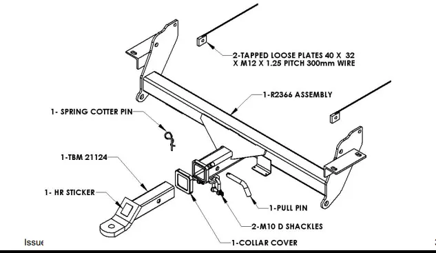 Nx pajero online tow bar