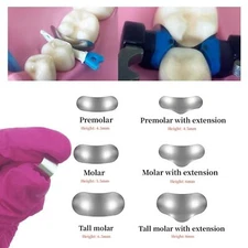 50Pc Dental Matrix Bands Sectional Contoured M10 Hard Metal Matrices Refill Band