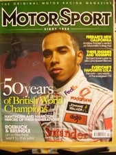 MOTORSPORT AUTO MAG 50 YEARS OF BRITISH WORLD CHAMPIONS JAN 2009 LEWIS HAMILTON
