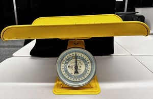 Vintage 1950’s Hason Nursery Scale With Stork Max Weight Is 30lbs By Onces