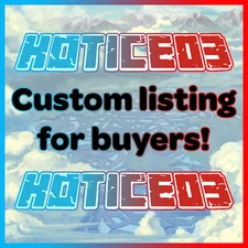 CUSTOM LISTING - PLEASE MESSAGE BEFORE ORDERING!