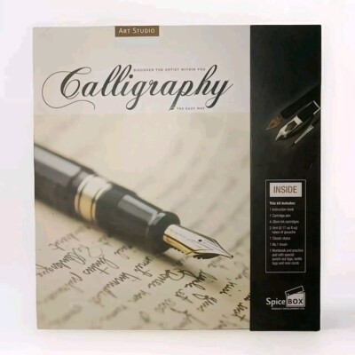 SpiceBox Masterclass Calligraphy Writing Set Instruction Guide Pens and Ink