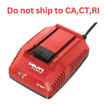 Hilti 18-36 Volt Lithium-Ion 4/36-90 Compact Fast Charger Battery Charge Ion AC