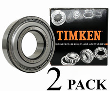 New 2 PACK 6205-ZZ TIMKEN 25X52X15MM Double Metal Seal Bearings Free Shipping