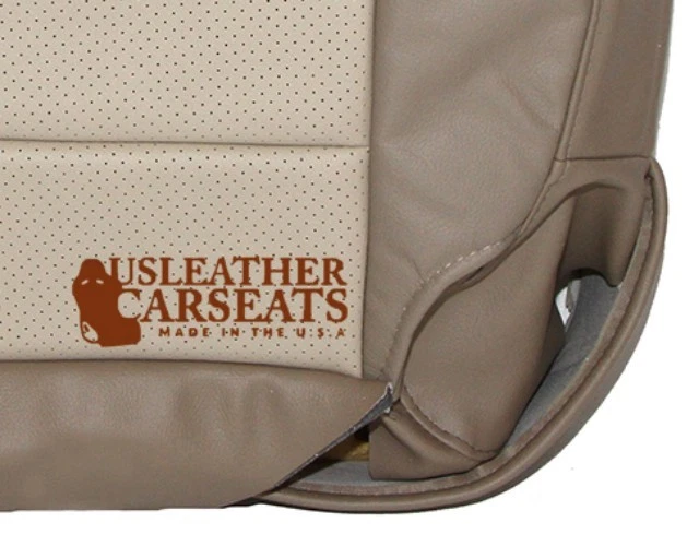 Ford Expedition 2004 cubierta de asiento de cuero perforada inferior del conductor 2 tonos tostado  Foto 4 de 4