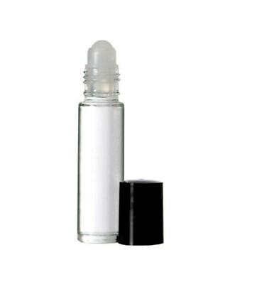 Glass Roll On Perfume Bottle Empty Roller Refill Aromatherapy Oil 10ml 1/3OZ 
