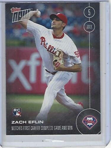 2016 TOPPS NOW CARD #211 ZACH EFLIN 1ST CAREER COMPLETE GAME - Picture 1 of 2
