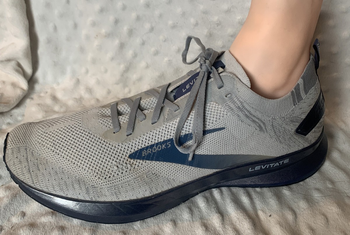 Brooks Levitate 4 Mens Running Walking Shoes Gray Athletic 