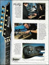 Dream Theater John Petrucci Ibanez Prestige Series Guitar advertisement ad print