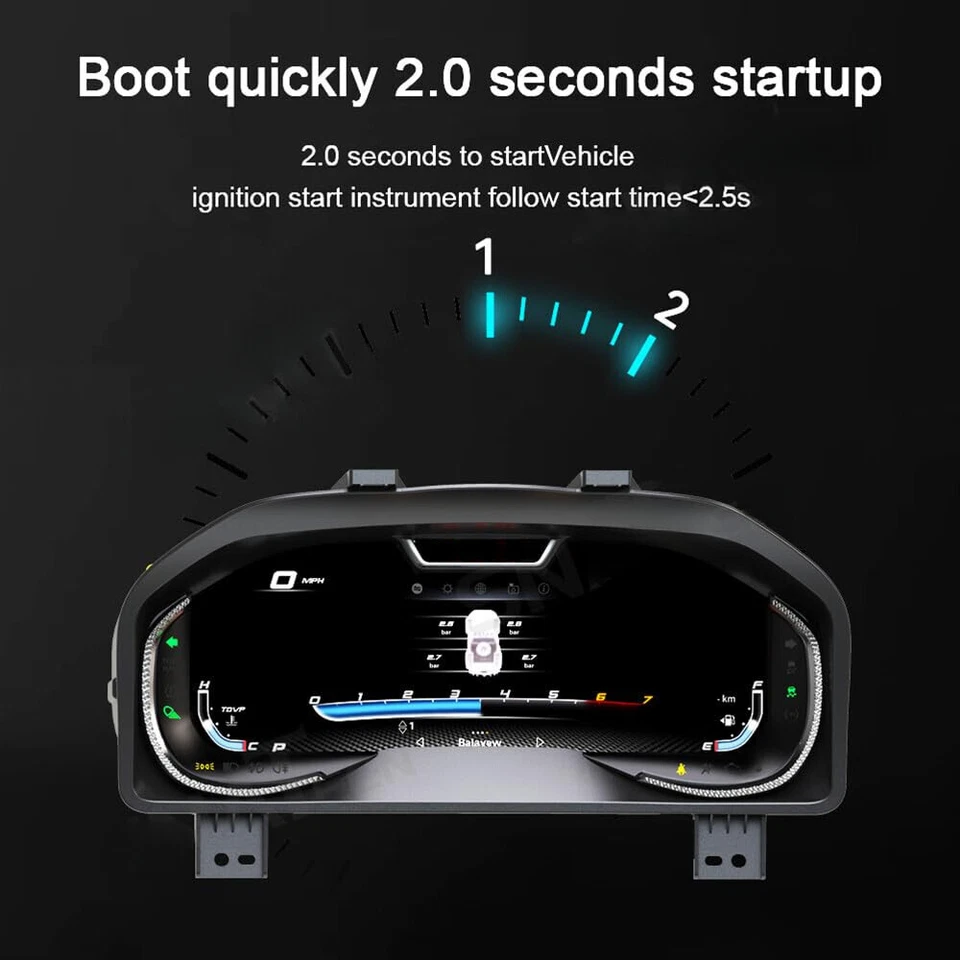 Painel LCD de carro medidor de painel digital cluster para Dodge Ram 1500 2500 3500 2013+ - Imagem 2 de 4