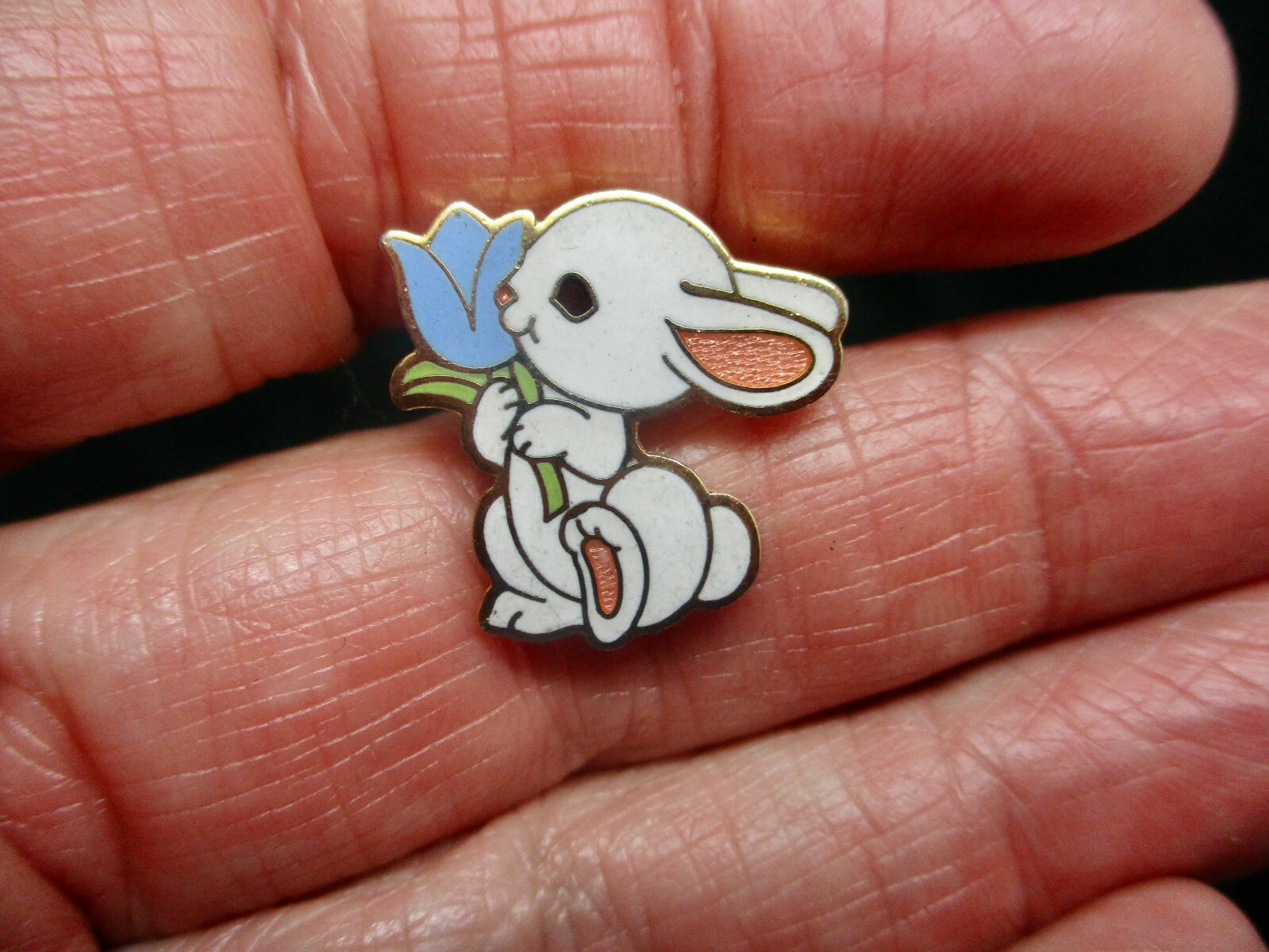 Vintage Easter 1983 Hallmark Easter Bunny Enamel … - image 1