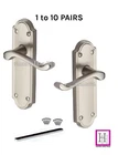 VICTORIAN ASHWORTH ASHFORD STYLE SCROLL SATIN DOOR HANDLES LEVER LATCH SETS