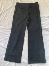 M&S Linen Ladies  Trousers Black Size 12