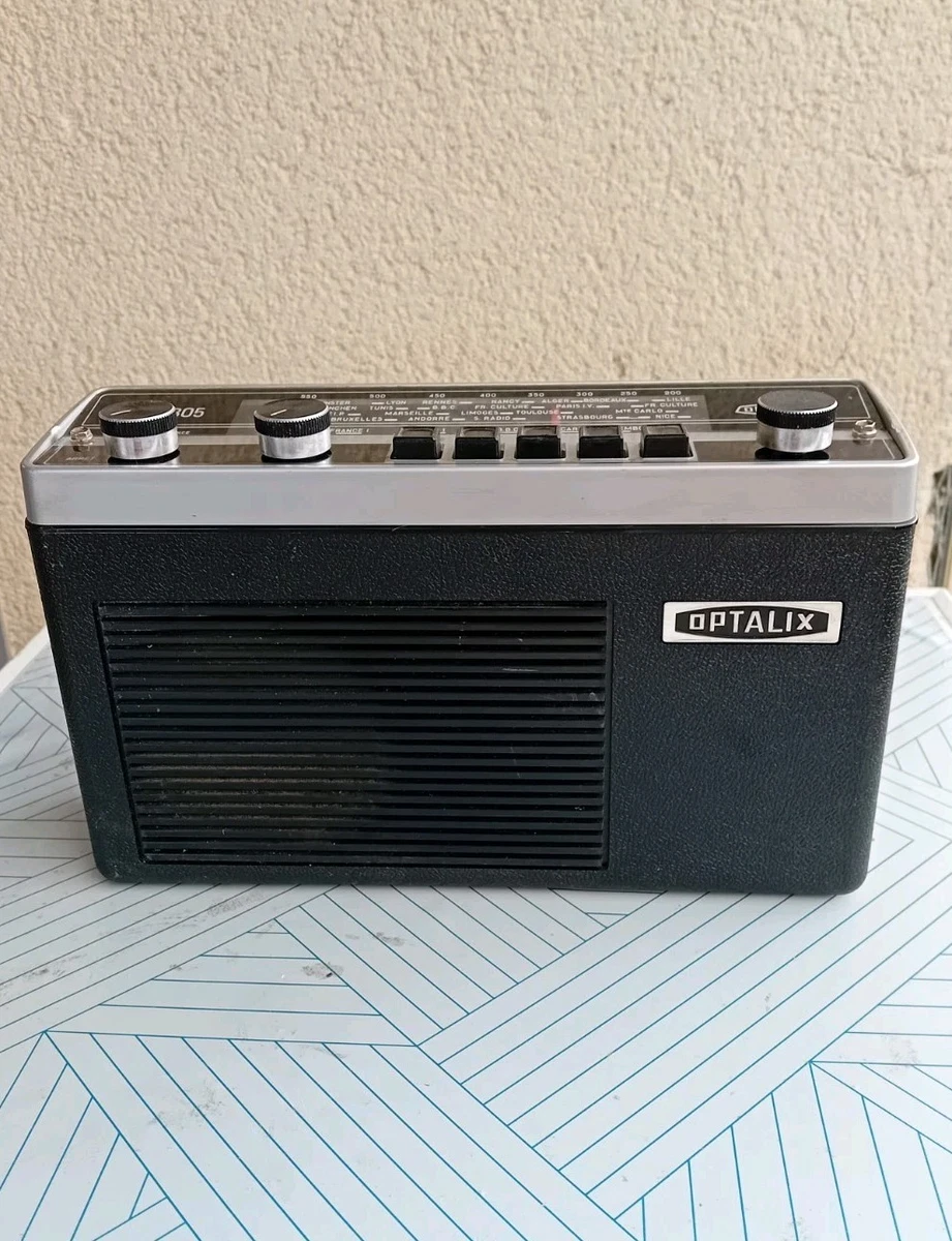 Ancienne Radio OPTALIX 200 - Vintage France - NON TESTÉE (piles Spéciales)