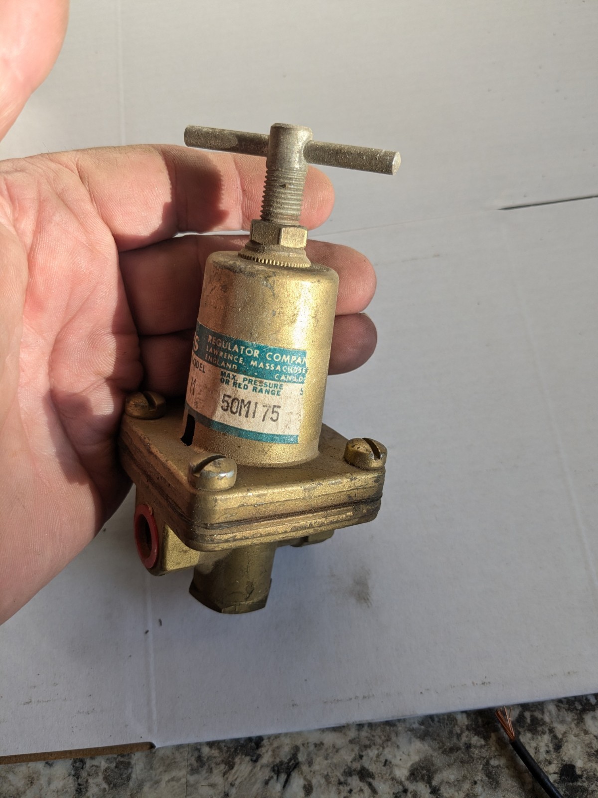 Watts No N263 1/4” Pressure Regulator Model M Max Pressure Range Photos USA NOS