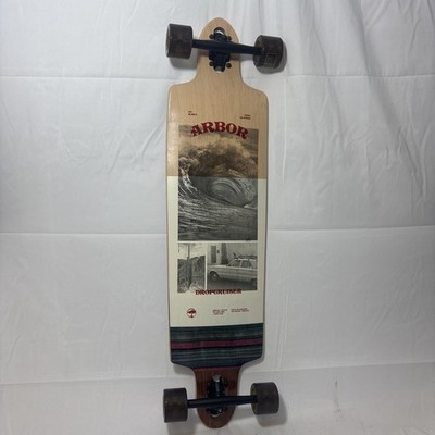 LONGBOARD SKATEBOARD LONG BOARD ARBOR SKATEBOARDS DROPCRUISER 9 PLY MAPLE DECK ~