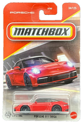 Matchbox 2025 MBX Team Porsche 34/125 Red Porsche 911 Targa VHTF!