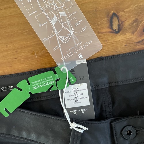 G-star RAW 5620 ZIP CUSTOM MID SKINNY WMN Black Bike Jeans W31 L32 NEW With Tags - Picture 4 of 10