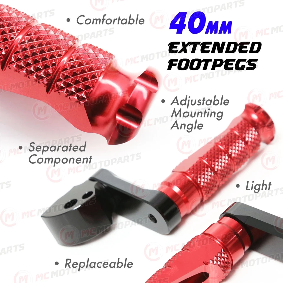 Para Yamaha Vmax 1700 2009-2017 rebaixamento 1,5 pol. Pinos traseiros para passageiros - Imagem 3 de 4