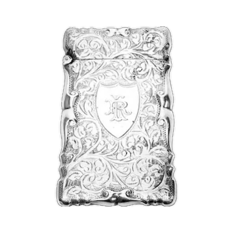 Antique Sterling Match Safe Vesta Thomas Bishton Silver 1905 Birmingham Monogram