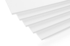 Vector Board, &auml;hnlich Depron, PP-beschichtet, wei&szlig;: 1000x300mm, vers.St&auml;rken