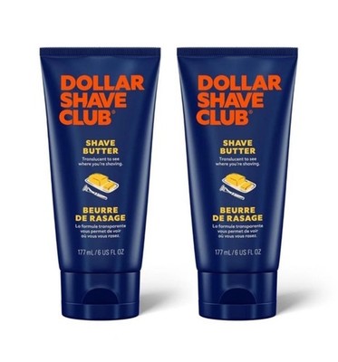 Dollar Shave Club | Shave Butter 2-Pack | For Sensitive Skin, A Translucent Shav