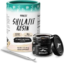 Grade A Shilajit Resin 30g with Fulvic Acid and Trace Minerals for Energy