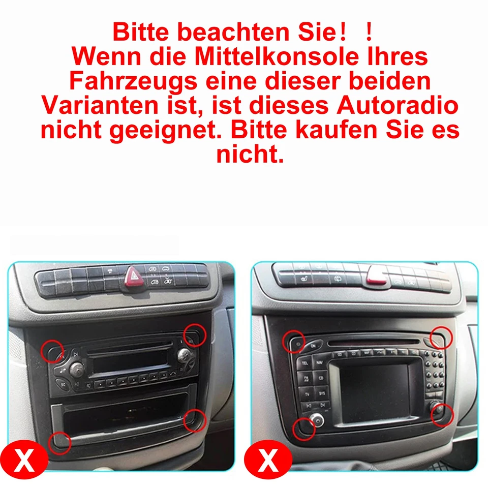 128G Carplay Autoradio GPS Navi Für Mercedes Benz B A Klasse W245 W169 W906 DSP - Bild 2 von 4