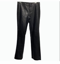 Harley-Davidson Women's black Studded Leather Pants Size 10