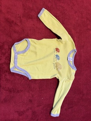 Langarmbody Topomini Gelb Mit Mammuts Gr. 62