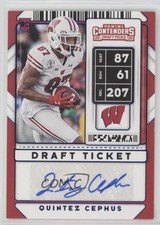 2020 Contenders Draft Picks College Ticket Blue Foil Quintez Cephus Auto 02fz
