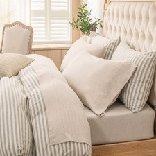 Jersey Knit 4pc Bed Sheet Set 100 T-Shirt Heather Cotton Super Soft Comfy Br...